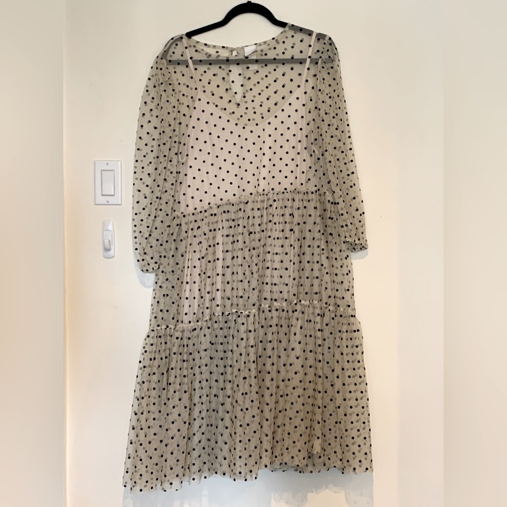 Beautiful autumn H&M layered dress. Size L. Basically new!